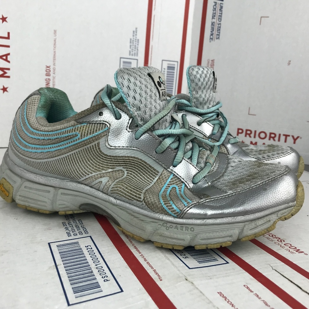 Aero Womens Raisa Blue Walking Shoes 8571 Size 7.5